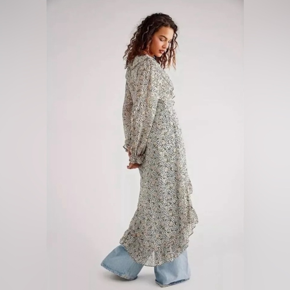 Free People Gigi Floral Maxi Tunic Top - Picture 5 of 15